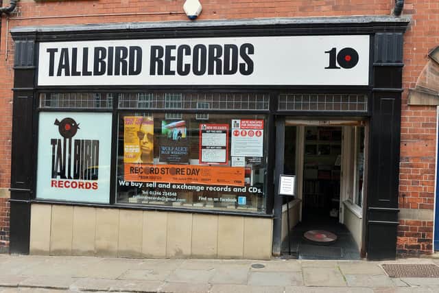 Tallbirds Records, on Soresby Street, Chesterfield town centre.