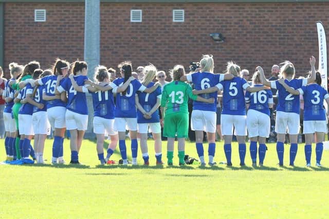 Chesterfield FC Women lost to Lincoln United in the final of the Trevor Clifton Trophy. Picture: Tina Jenner.