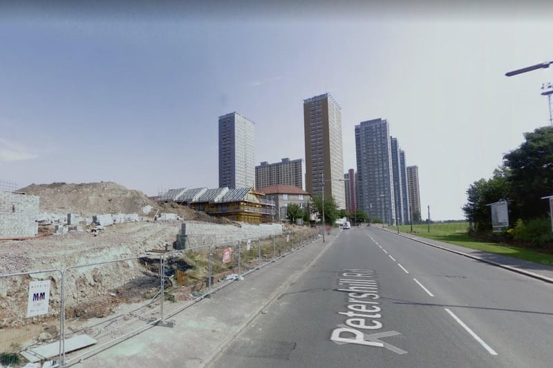 Collectively, the giant Red Road flats were a North Glasgow landmark and could be seen across the city - but the area was already starting to change when this image was taken.