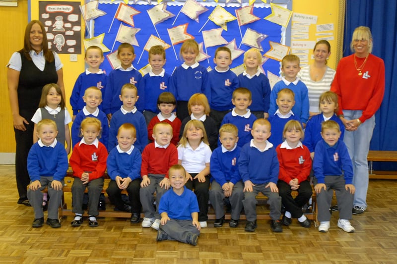 The reception class at Lukes Lane Primary School in 2007. Can you spot someone you know?