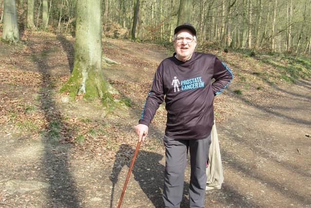 Doug Spencer at Linacre on day 23 of his March the Month challenge for Prostate Cancer UK.