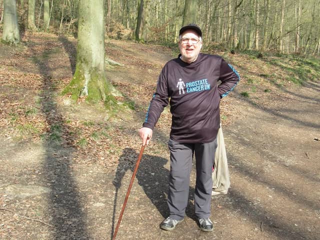 Doug Spencer at Linacre on day 23 of his March the Month challenge for Prostate Cancer UK.