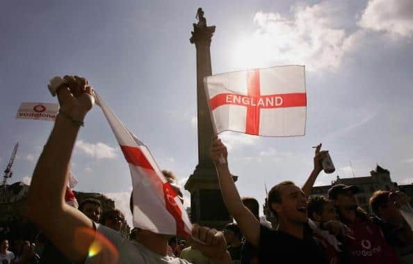 England flags are often out in full force for sporting events - but rarely for St. George's Day.