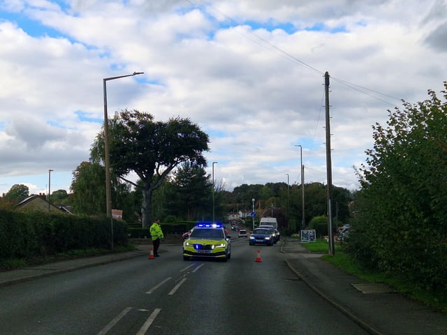 Sheffield Road was closed between Sheepbridge roundabout and Cheetham Avenue with police appealing to motorists to avoid the area.