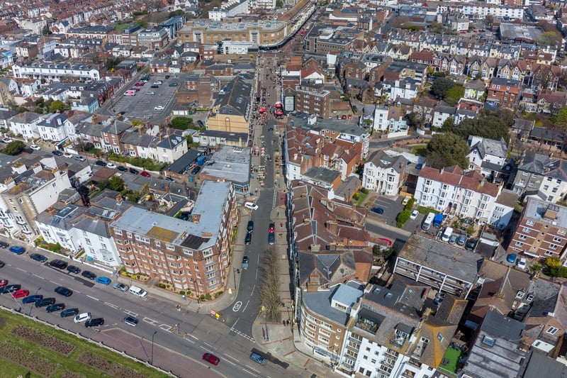Palmerston Road. Aerial shots of Southsea taken by Solent Sky Services and Oliver Collins on April 17.