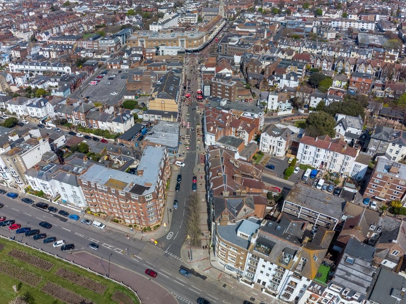 Palmerston Road. Aerial shots of Southsea taken by Solent Sky Services and Oliver Collins on April 17.