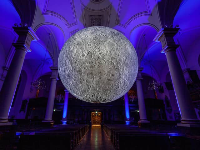 'Museum of the Moon' will hang in the nave at Derby Cathedral where it will on show to the public from October 12 to November 10, 2023 (photo: Kieran Collins)
