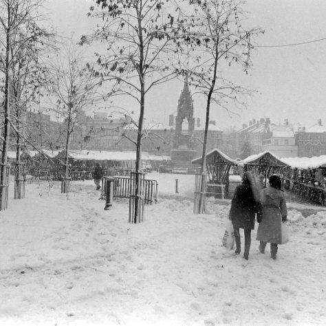 The weather didn't stop some shoppers