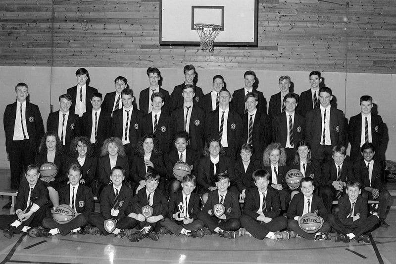 Kirkby Centre School basketball teams from 1990