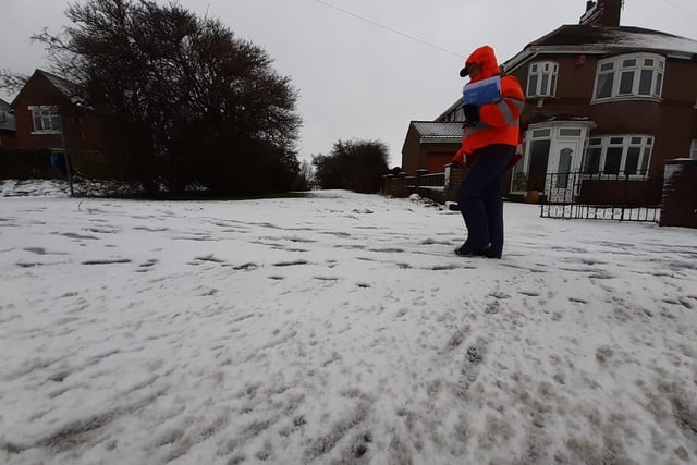 Murton was one of the areas in the North East to be affected by the snow.