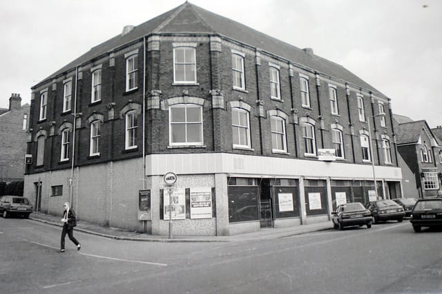 The  old Co-op building on West Bars, Chesterfield, in 1991.