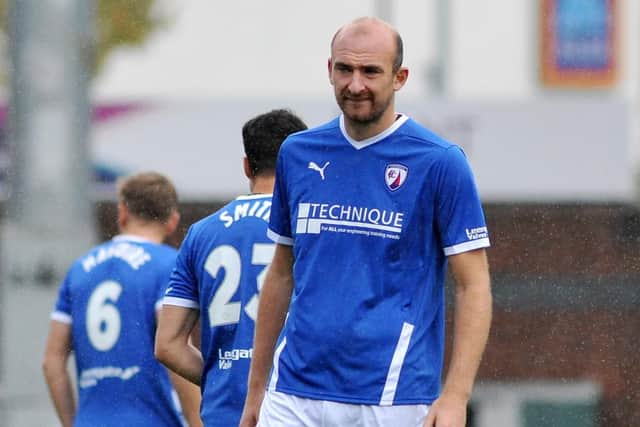 Tom Denton has scored five goals in five games for Chesterfield this season.