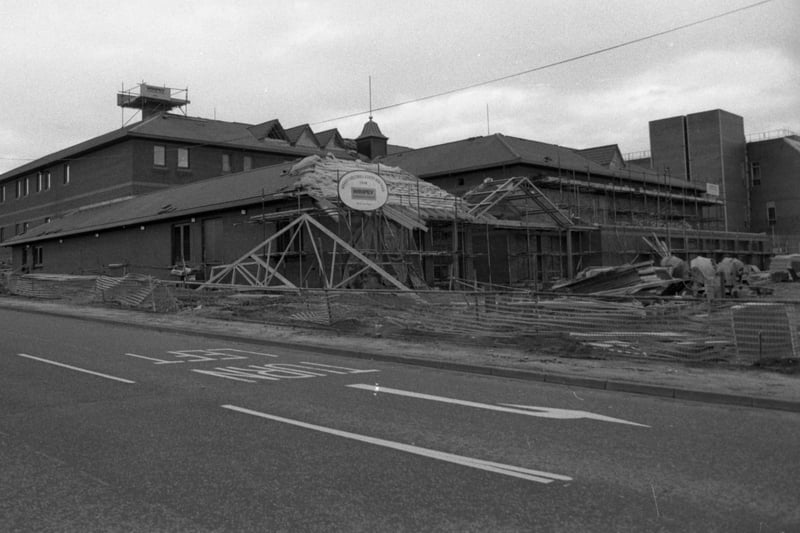 The £3.4 million Southwick Police Station which was due to be finished by summer 1991.
