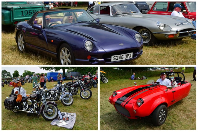 Eye-catching cars and bikes drew the visitors to Ashover showground.