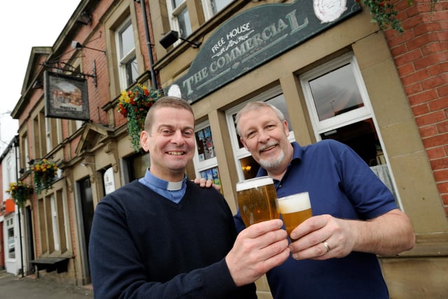 Pictured is the landlord of The Commercial Pub,Station Road, Chapeltown Paul Menzies(right) along with The Rev Rick Stordy of St John's Church, Chapeltown who have combined together with the pub hosting three nights of debate

Keith Harrison said on Facebook: "The Commercial. I can’t of anything to change it that would improve it and what it does. A cheerful pub."