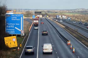 Delays are expected throughout the morning on the M1 through Derbyshire after a crash.