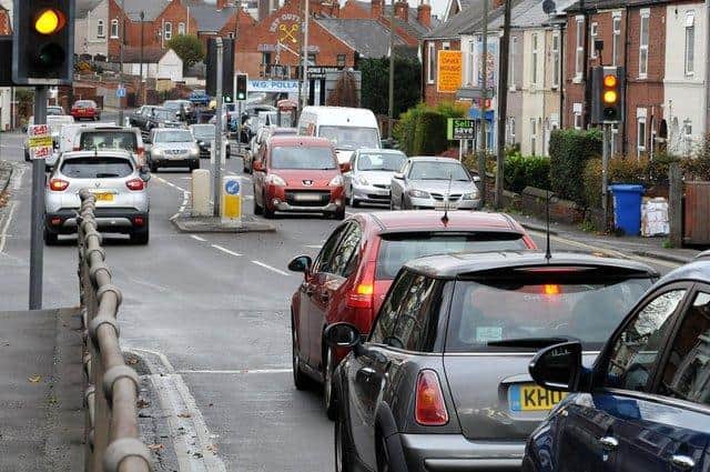 Traffic was heavy across Chesterfield over the weekend because of the A617 closure.