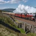 On the right tracks … crimson-painted steam locomotive Princess Elizabeth hauls the Northern Belle over the Settle-Carlise line