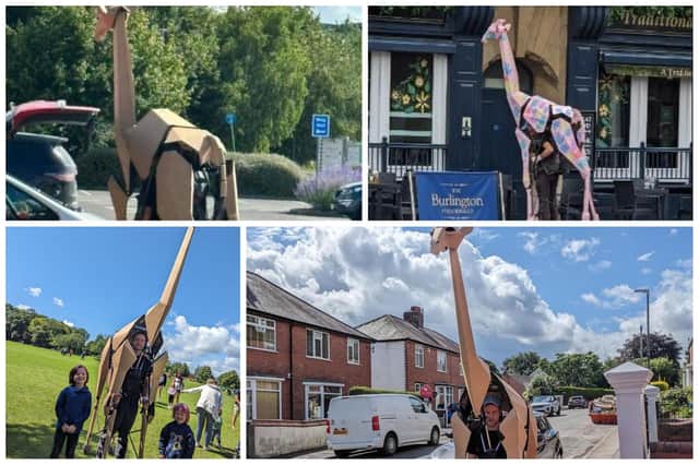 Zarafa the giraffe has brought smiles to young and old in her travels across north Derbyshire.