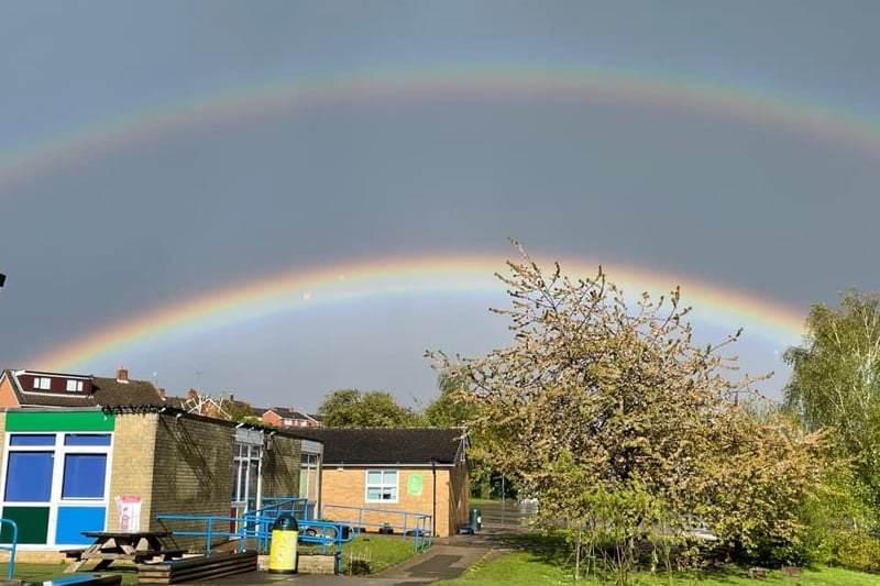 Jo Lenthall captured this image of the skies over Brockwell Junior School in Chesterfield
