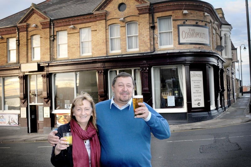 Jane and Tim Fleming pictured outside their Headland pub. In 2010, it was placed in a top 100 national list of  places to drink which stand out from the ordinary and offer something unique. The list talked of the pub's haunted history and it is another Headland site said to be haunted by the grey lady.