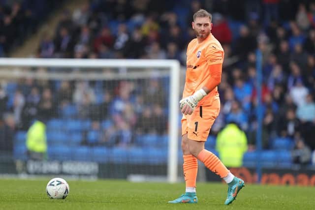 Ross Fitzsimons has been performing well in net for Chesterfield.