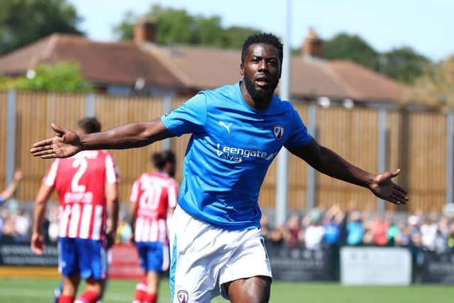 Akwasi Asante scored Chesterfield's first goal of the new season against Dorking Wanderers. Picture: Tina Jenner.