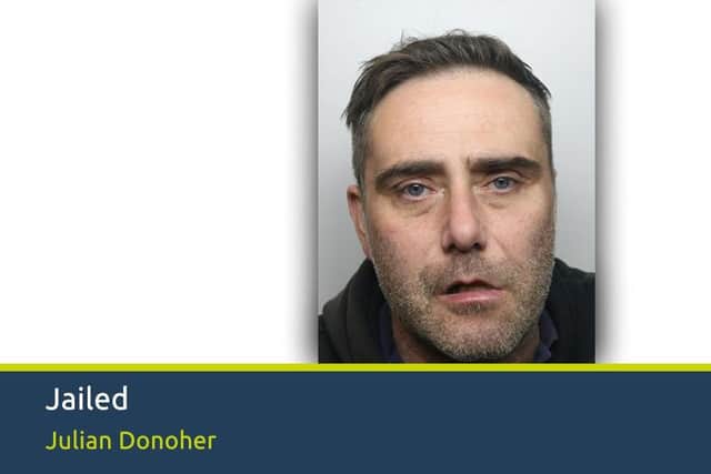 Donoher appeared at Derby Crown Court on 4 November and was sentenced to serve two years and four months in prison.