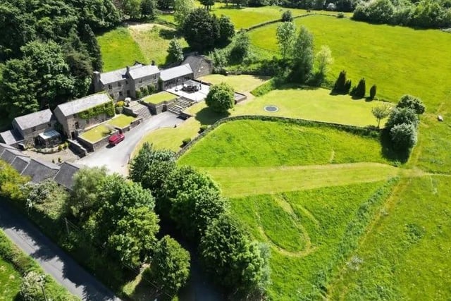 An estate comprising a five-bedroom house, two-bedroom barn and two-bedroom cottage set in 5.7 acres of land is on the market for £1.795million. The main residence, Knabb Farm, has a gymnasium which was formerly a swimming pool and could be converted back. The cottage has three outbuildings offering the potential to be used as stables. Estate agent: Blenheim Park Estates, tel. 01144 886 477.