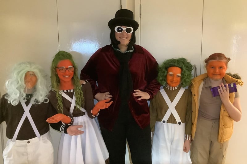 This is great - Willy Wonka and the Oompa Loompas at  All Saints Junior School in Matlock.