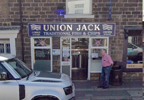 Union Jack Fish & Chips, 418 Chatsworth Rd, Brampton, Chesterfield, S40 3BQ. Rating: 4.6/5 (based on 194 Google Reviews). "Good fish and chips. Good value. Well cooked. Not greasy or soggy. Perfect."