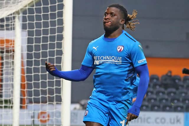 Kabongo Tshimanga suffered a serious-looking injury in the draw against Weymouth.