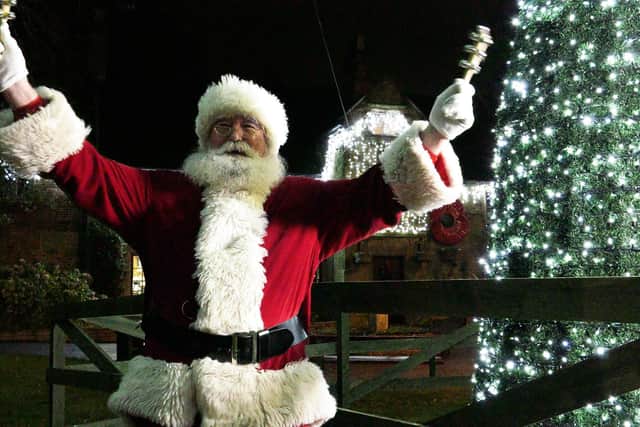 Santa switches on Alfreton's lights ahead of a series of virtual events in the town.