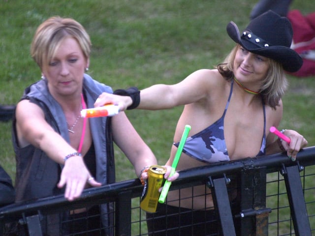 Dancers enjoying themselves in 2000