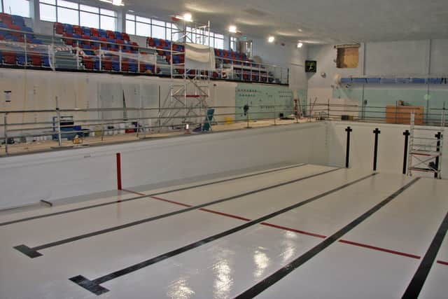 Only the pool is closed as the work takes place - the rest of the leisure centre is open.