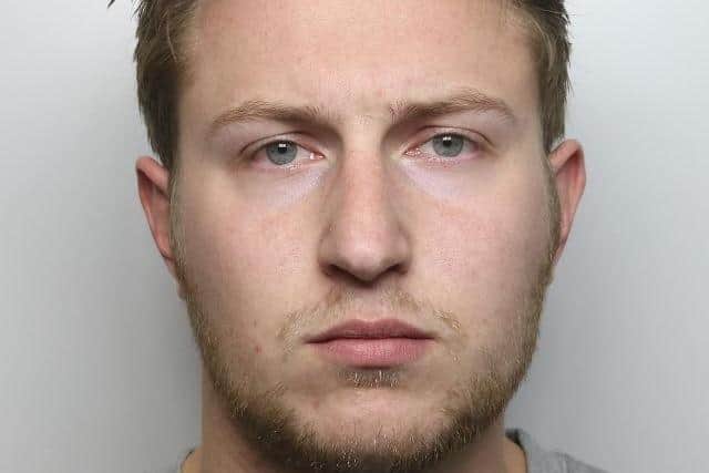 Luke Little, 28, was on parole at the time - having been handed a four-year jail term for downloading and distributing indecent images of children