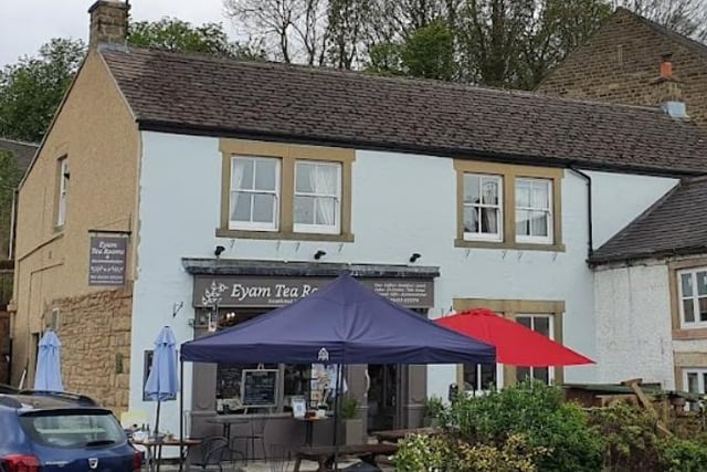 Eyam Tea Rooms and Bed and Breakfast, The Square, Eyam, Hope Valley, S32 5RB. Rating: 4.6/5 (based on 552 Google Reviews). "Friendly service in a comfortable setting with lovely food!"