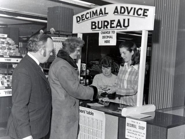 Ripley Coop decimal advice bureau, February 1971.