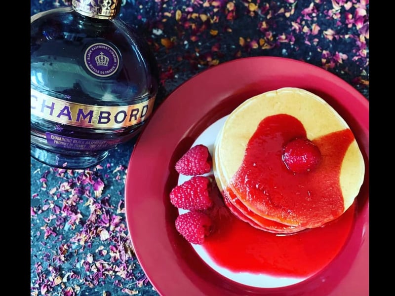 We love Pippy's rather regal raspberry pancakes!