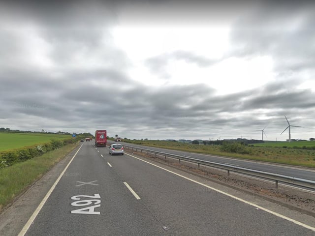 The number of serious or fatal accidents on the A92 (Dunfermline to Aberdeen) between 2017 and summer 2019 was 33, making it Scotland's ninth most dangerous road.
