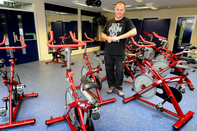 All Saints Community Centre manager Jason Meiers is pictured in a new gym six years ago. Does this bring back happy memories?
