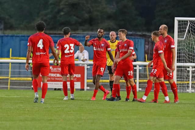 Milan Butterfield was a stand-out performer in Chesterfield's win against Belper Town.