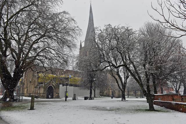 More snow and sleet is forecast for Chesterfield