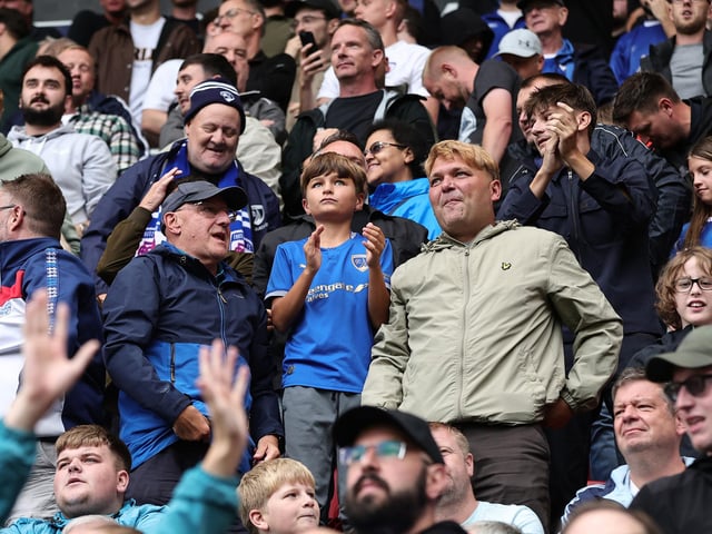 Chesterfield followers in the crowd of 9,000 plus