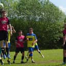 Action from Tupton's game with Renishaw. Photos by Martin Roberts.