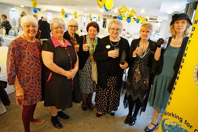 Inner Wheel district 22 celebrates 100 years of the association at the Hostess Restaurant. Members of the Bolsover Inner Wheel.