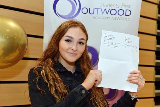 Outwood Academy Newbold Elise Collins will now be going on to study Physiotherapy at Sheffield Hallam University