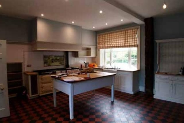 Pictured is the kitchen. The planned works  would restore the house to how it was after the extensions in 1908, and return the rooms on the ground floor to their original uses. A few changes adjust it to its new use as a dower house.