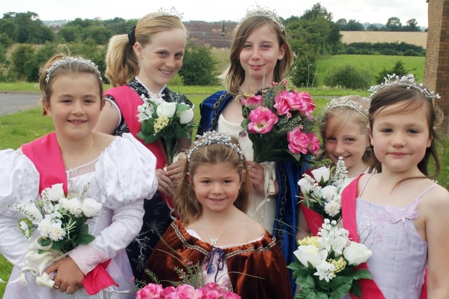 Shirland carnival queen and attendants, pictured left to right, are: Heather Moakes, Paige Butcher, Gabrielle Moakes, Donna Rushworth, Ebonie Hawkins, Emily Hardaker.