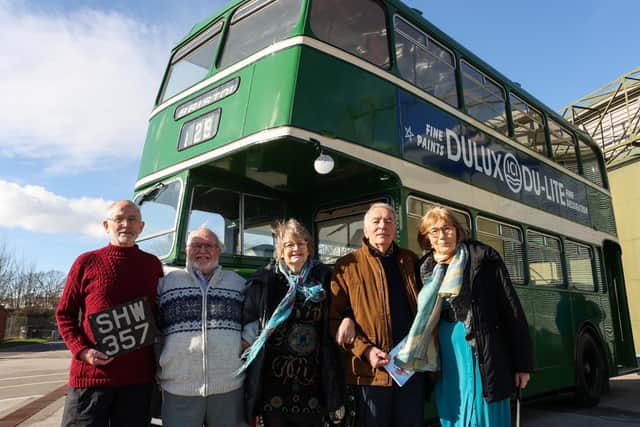 (David McLaughlin, Mike Conway, Bernice Poole, John Winter and Sally Mears. Five of the eleven strangers who set off in a bus to travel the world in 1970